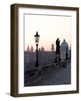 Charles Bridge, UNESCO World Heritage Site, Old Town, Prague, Czech Republic, Europe-Hans Peter Merten-Framed Photographic Print