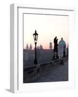 Charles Bridge, UNESCO World Heritage Site, Old Town, Prague, Czech Republic, Europe-Hans Peter Merten-Framed Photographic Print