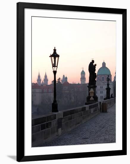 Charles Bridge, UNESCO World Heritage Site, Old Town, Prague, Czech Republic, Europe-Hans Peter Merten-Framed Photographic Print
