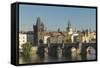 Charles Bridge, UNESCO World Heritage Site, Prague, Czech Republic, Europe-Angelo-Framed Stretched Canvas