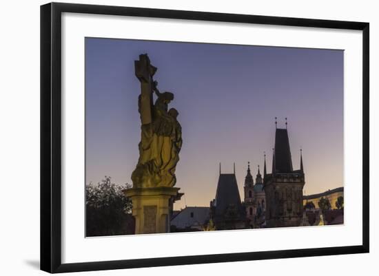 Charles Bridge, UNESCO World Heritage Site, Prague, Czech Republic, Europe-Angelo-Framed Photographic Print