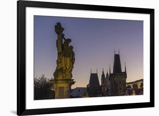 Charles Bridge, UNESCO World Heritage Site, Prague, Czech Republic, Europe-Angelo-Framed Photographic Print