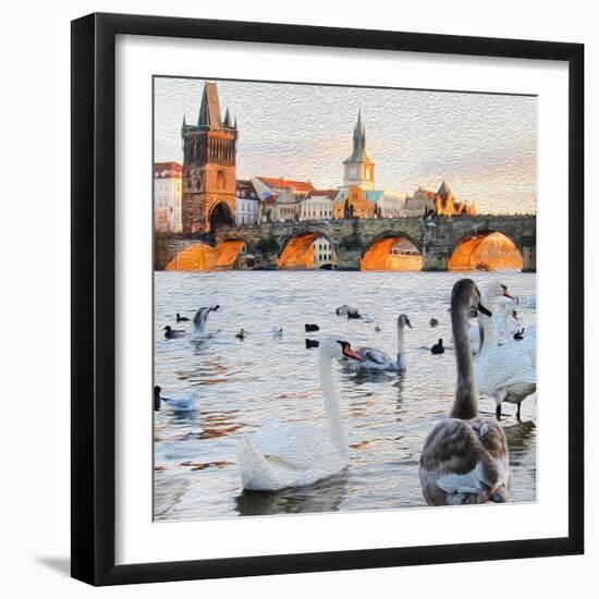 Charles Bridge-Tosh-Framed Art Print