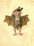 Bat 1873 'Missing Links' Parade Costume Design-Charles Briton-Stretched Canvas