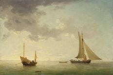 A Lugger and a Smack in Light Airs-Charles Brooking-Giclee Print