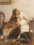 Girl with Dogs, 1893-Charles Burton Barber-Giclee Print