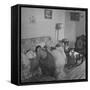 Charles C. Todd and His Family, Praying in the Morning Before Breakfast-Wallace Kirkland-Framed Stretched Canvas