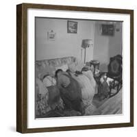 Charles C. Todd and His Family, Praying in the Morning Before Breakfast-Wallace Kirkland-Framed Photographic Print