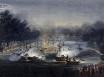 View of a Sham Fight on the Serpentine, Hyde Park, London, 1814-Charles Calvert-Giclee Print