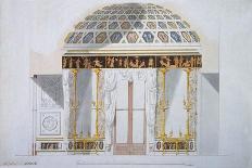 Design for the Jasper Cabinet in the Agate Pavilion at Tsarskoye Selo, 1780S-Charles Cameron-Framed Giclee Print