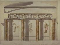 Design for the Jasper Cabinet in the Agate Pavilion at Tsarskoye Selo, 1780S-Charles Cameron-Framed Giclee Print