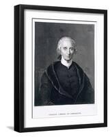 Charles Carroll of Carrollton, engraved by Asher Brown Durand-Chester Harding-Framed Giclee Print