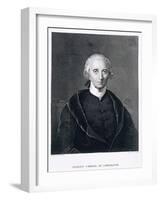 Charles Carroll of Carrollton, engraved by Asher Brown Durand-Chester Harding-Framed Giclee Print