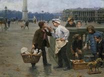 The Little Traders, 1900-Charles Chocarne-Moreau-Mounted Giclee Print