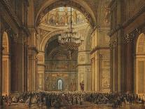 Church Service in the Saint Isaac's Cathedral in Saint Petersburg, 1850S-Charles-Claude Bachelier-Laminated Giclee Print