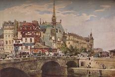 'Paris from the Pont St Michel', c1846-Charles Claude Pyne-Giclee Print