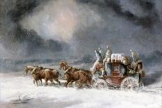 Mail Coach in a Snowstorm-Charles Cooper Henderson-Giclee Print