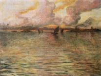 Seascape with Distant View of Venice, 1896-Charles Cottet-Giclee Print