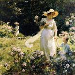 Among the Wildflowers-Charles Courtney Curran-Giclee Print