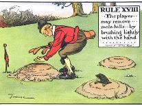 Rule VIII: Unless with the Opponents Consent a Ball in Play Shall Not be Moved-Charles Crombie-Giclee Print