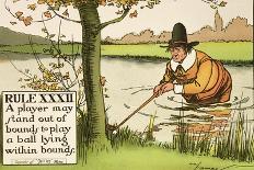 Rule XVII: Any Loose Impediments May Be Removed from the Putting-Green, from 'Rules of Golf',…-Charles Crombie-Giclee Print