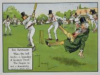 The Boundary, Illustration from Laws of Cricket, Published 1910-Charles Crombie-Giclee Print