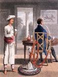 A European Lady Giving Instructions to Her Durzee, or Native Tailor-Charles D'oyly-Giclee Print