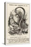 Charles Darwin, after Charting the "Descent of Man" He Goes Even Lower and Studies Worms-null-Stretched Canvas