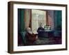 Charles Darwin and His Wife at the Piano-null-Framed Giclee Print