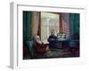 Charles Darwin and His Wife at the Piano-null-Framed Giclee Print