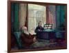 Charles Darwin and His Wife at the Piano-null-Framed Giclee Print