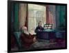 Charles Darwin and His Wife at the Piano-null-Framed Giclee Print