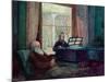 Charles Darwin and His Wife at the Piano-null-Mounted Giclee Print