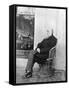 Charles Darwin (B/W Photo)-Captain L. Darwin-Framed Stretched Canvas