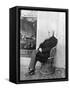 Charles Darwin (B/W Photo)-Captain L. Darwin-Framed Stretched Canvas