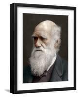 Charles Darwin, British Naturalist, 1878-Lock & Whitfield-Framed Photographic Print