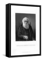 Charles Darwin, British Naturalist-C Cook-Framed Stretched Canvas