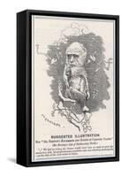 Charles Darwin, Depicted as a Tree-Climbing Anthropoid-null-Framed Stretched Canvas