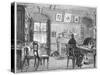 Charles Darwin, English Naturalist, in His Study, C1870-null-Stretched Canvas