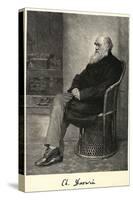 Charles Darwin English Naturalist Sitting in a Chair-Thomas Johnson-Stretched Canvas
