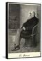 Charles Darwin English Naturalist Sitting in a Chair-Thomas Johnson-Framed Stretched Canvas