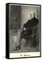 Charles Darwin English Naturalist Sitting in a Chair-Thomas Johnson-Framed Stretched Canvas