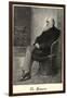 Charles Darwin English Naturalist Sitting in a Chair-Thomas Johnson-Framed Photographic Print