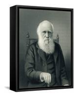 Charles Darwin, English Naturalist-Science Source-Framed Stretched Canvas