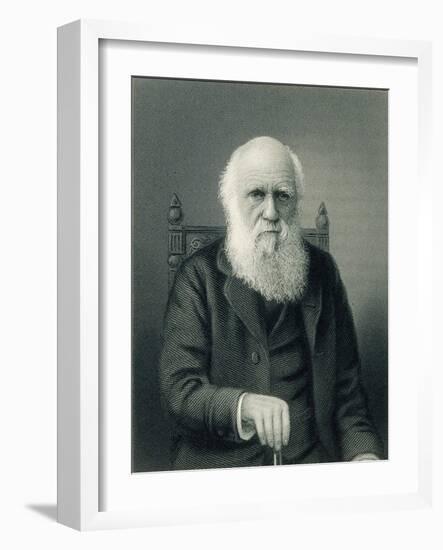 Charles Darwin, English Naturalist-Science Source-Framed Giclee Print