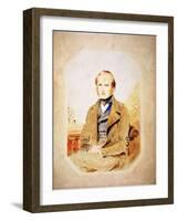 Charles Darwin, English Naturalist-George Richmond-Framed Giclee Print