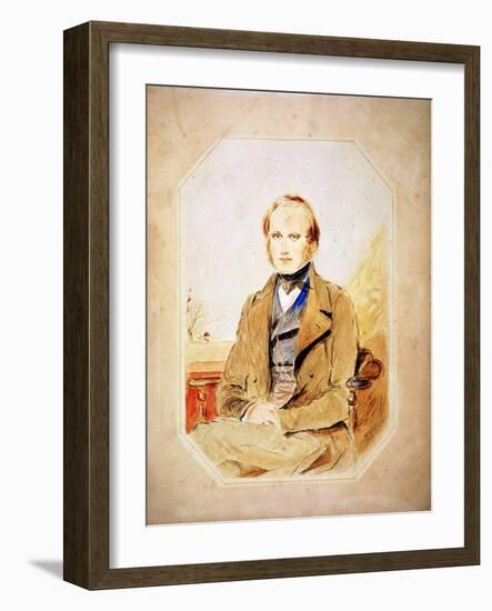 Charles Darwin, English Naturalist-George Richmond-Framed Giclee Print