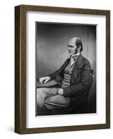 Charles Darwin (Engraving)-Maull & Fox-Framed Giclee Print