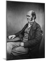 Charles Darwin (Engraving)-Maull & Fox-Mounted Giclee Print