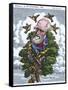 Charles Darwin In His Evolutionary Tree-Bill Sanderson-Framed Stretched Canvas